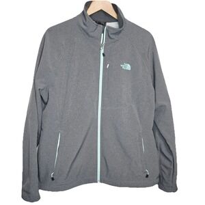 The North Face Apex Bionic Soft Shell Jacket Women's size XXL Grey Aqua Ski